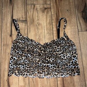 Cheetah print bralette